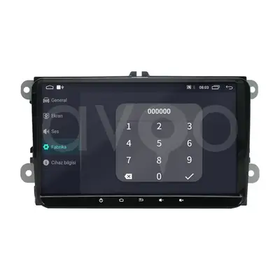 Volkswagen Universal OEM 9.0 İnç Android Multimedya 2+32 GB
