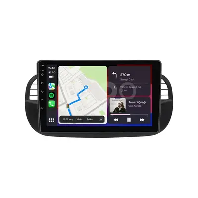 Fiat 500C Android Siyah Multimedya Sistemi (2009-2015)
