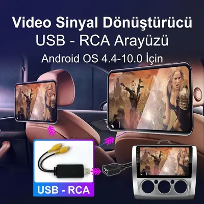 Android Multimedya USB - RCA Video Çıkış Dönüştürücü