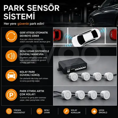 Universal Ses İkazlı Park Sensörü