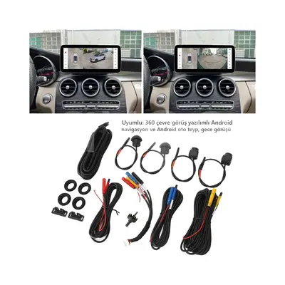 360 Derece Araç Kamera Sistemi 1080P AHD (4 Kameralı Kit)