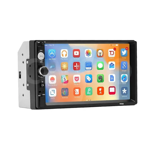 7.0 İnç Potansiyometreli Universal MP5 Double DIN Teyp