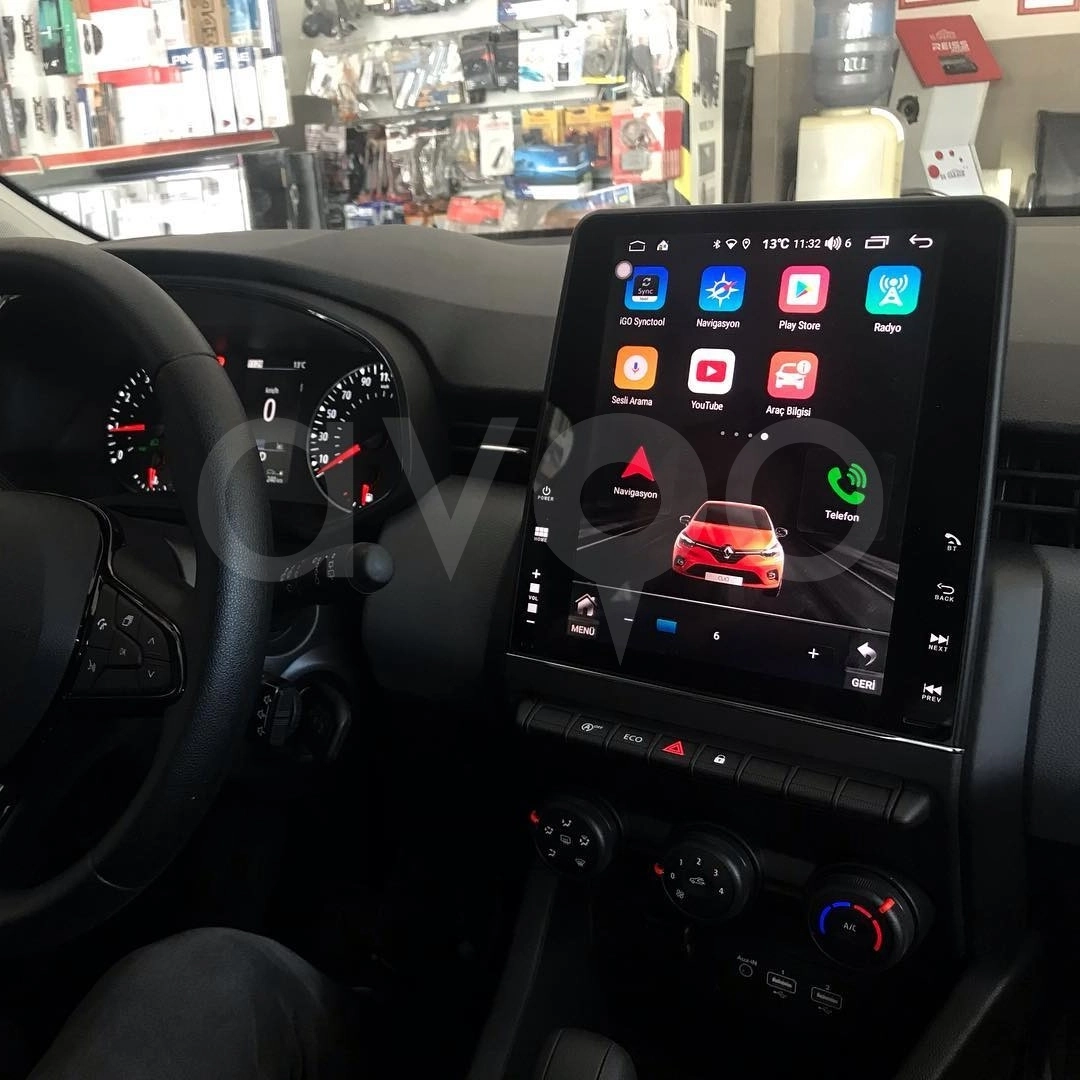 Renault Clio 5 OEM 9.7 İnç Tesla Android Multimedya 4+64 GB