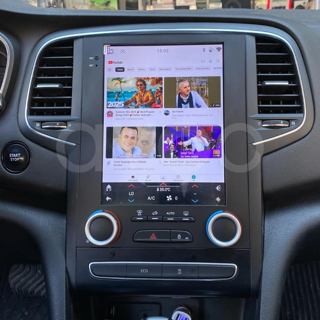 Renault Megane Android Tesla Multimedya Sistemi (2016-2023)