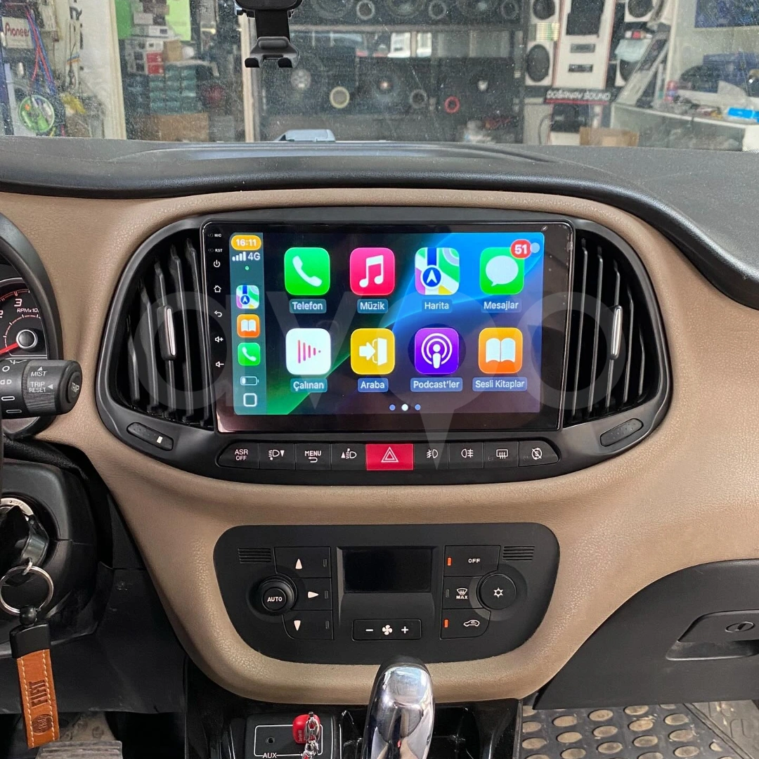 Fiat Doblo Combi D4 Android Multimedya Sistemi (2015-2023)