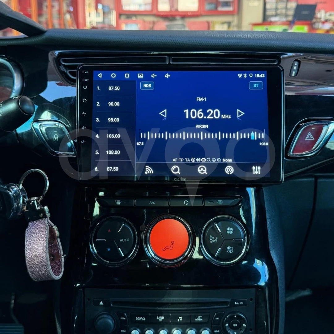 Citroen C3 Android Siyah Multimedya Sistemi (2010-2015)