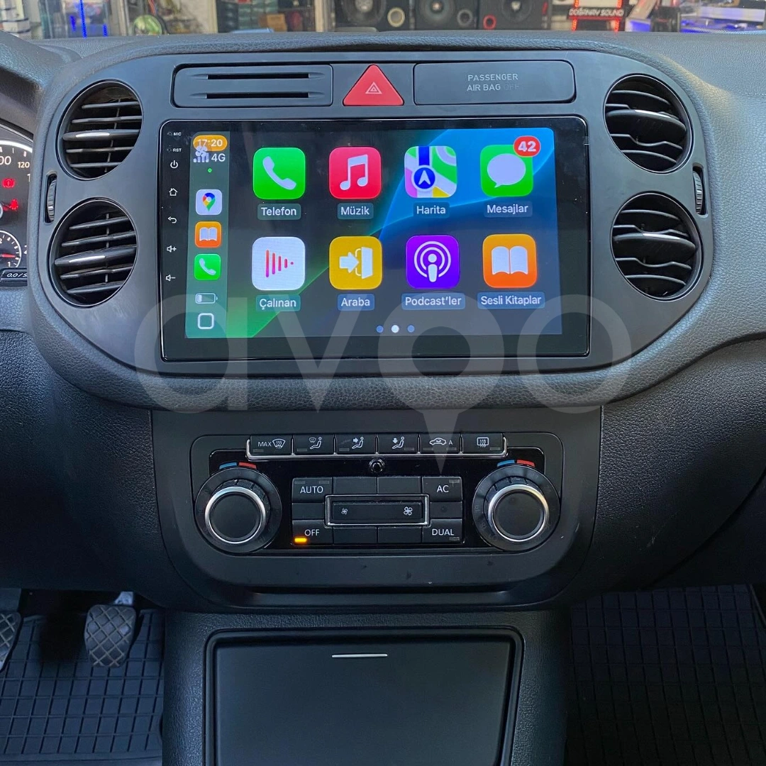 Volkswagen Tiguan Android Siyah Multimedya Sistemi (2008-2015)