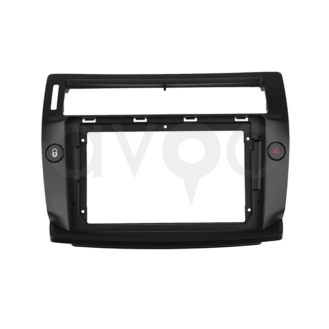 Citroen C4 9 İnç 2005-2011 Siyah Multimedya Çerçevesi