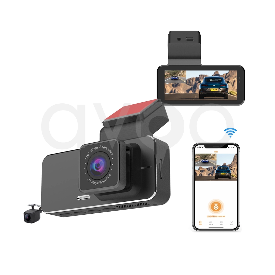 Full HD 4K Ön Arka Wi-Fi Araç İçi Kayıt Kamerası