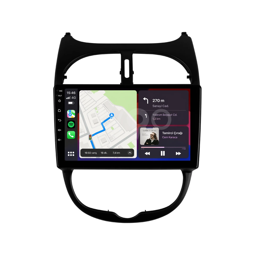 Peugeot 206 Android Multimedya Sistemi (1999-2011)