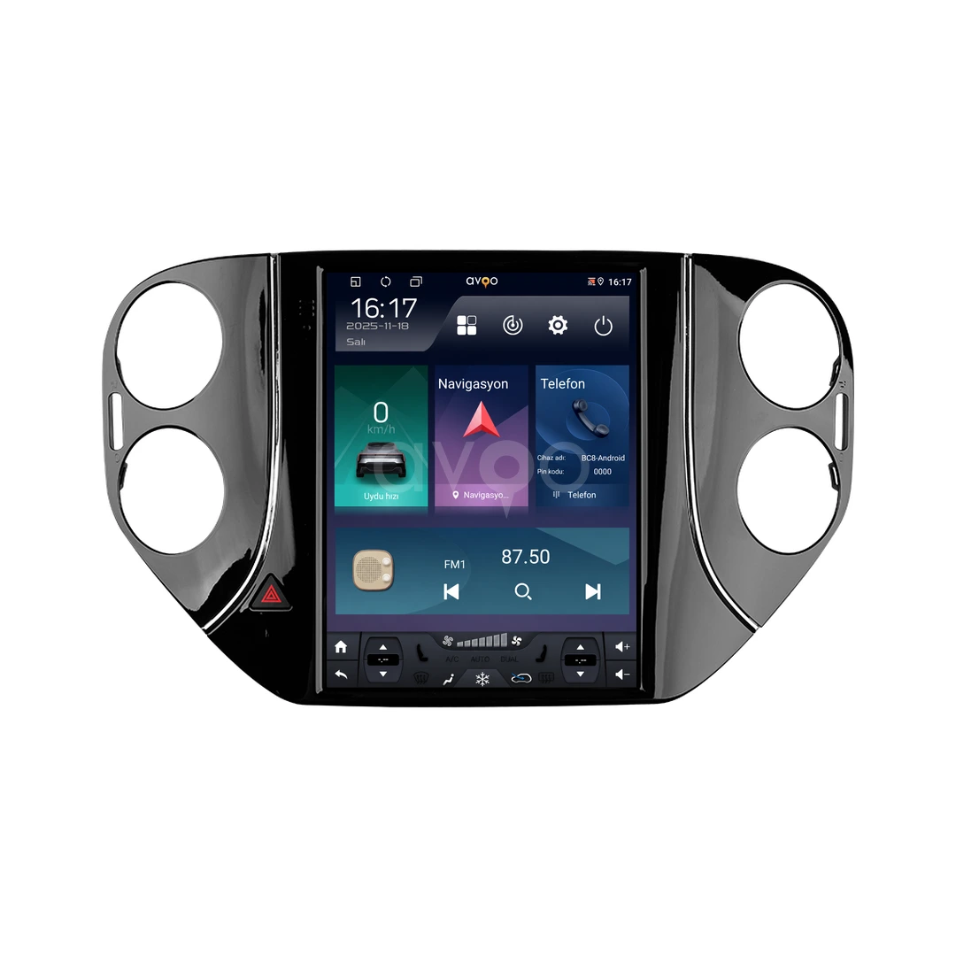 Volkswagen Tiguan Android Tesla Multimedya Sistemi (2008-2015)