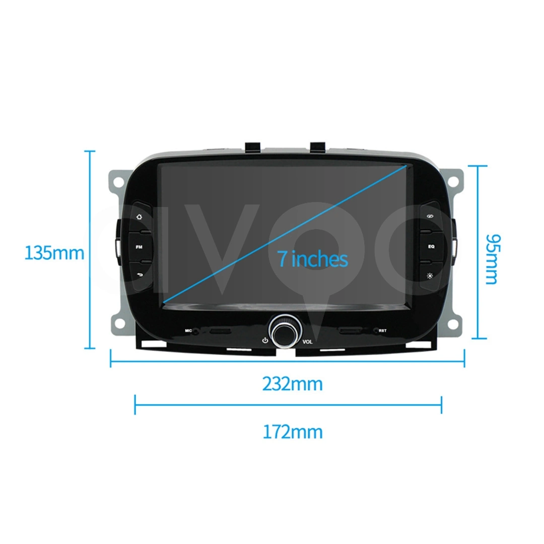 Fiat 500L OEM 7.0 İnç Android Multimedya 4+64 GB