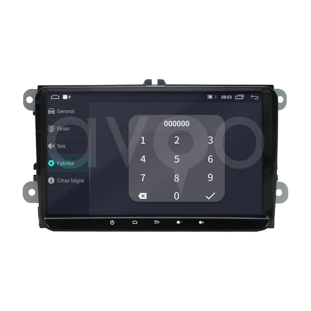 Volkswagen Universal OEM 9.0 İnç Android Multimedya 2+32 GB
