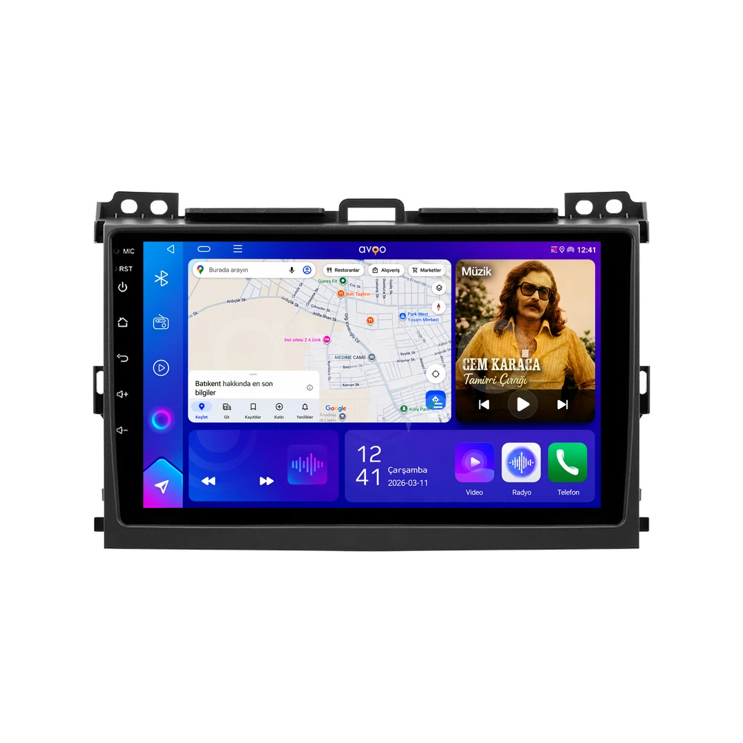 Toyota Land Cruiser Prado Android Multimedya Sistemi (2003-2009)