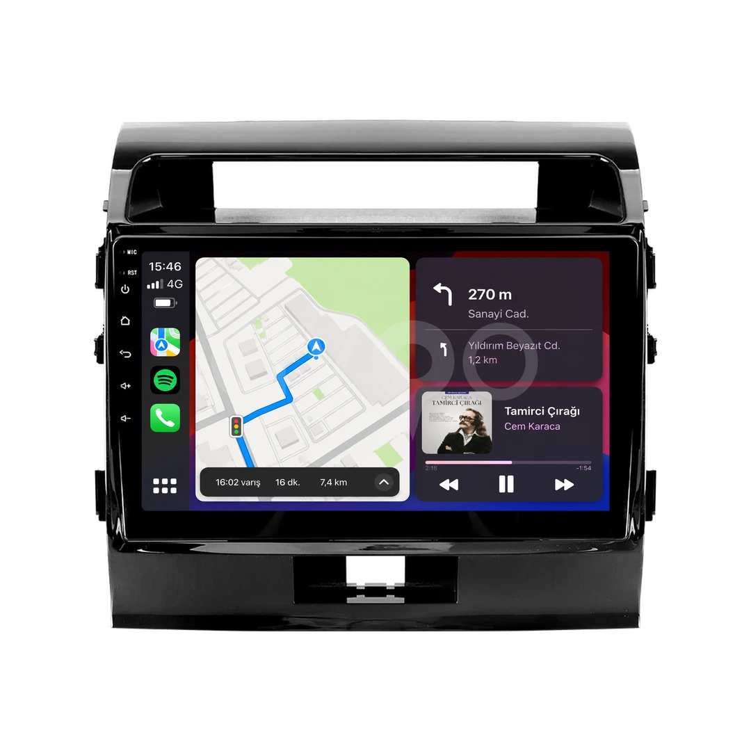 Toyota Land Cruiser Android Multimedya Sistemi (2008-2015)