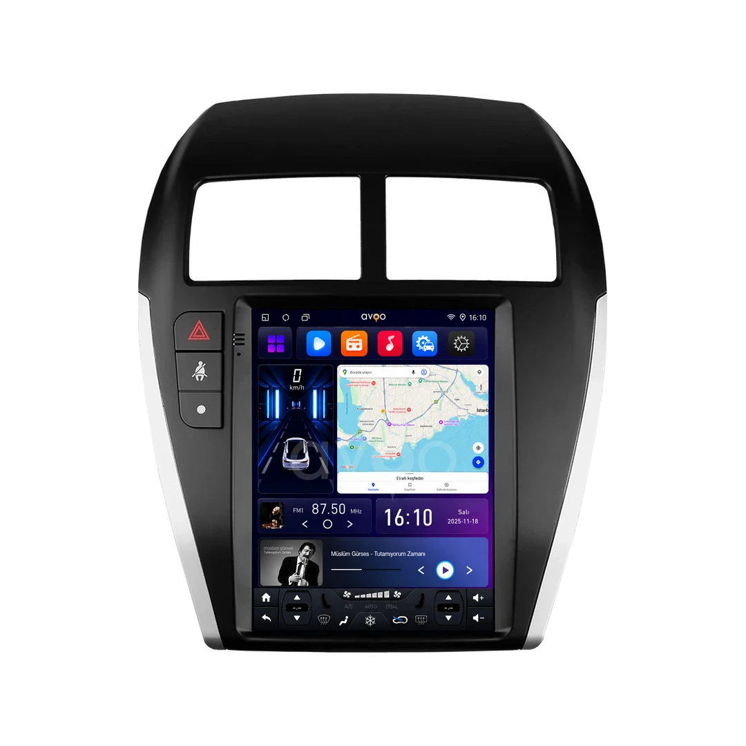 Mitsubishi ASX Android Tesla Multimedya Sistemi (2010-2019)