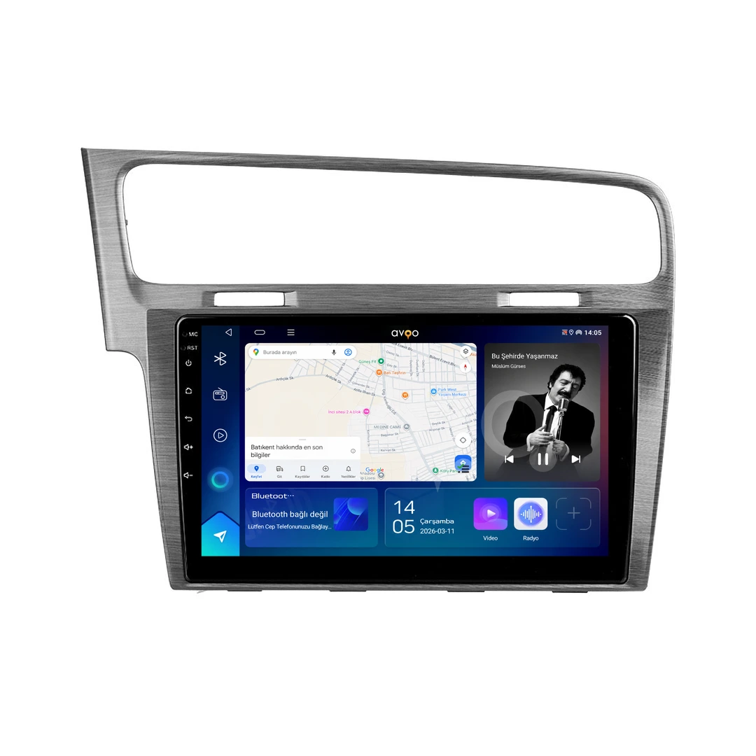 Volkswagen Golf Android Gri Multimedya Sistemi (2012-2020)