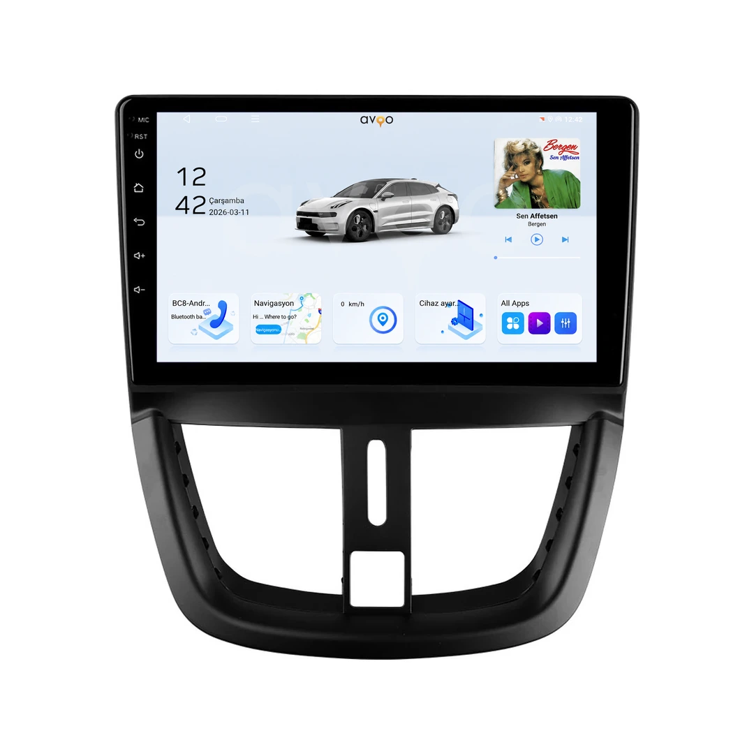 Peugeot 206+ Android Multimedya Sistemi (2010-2012)