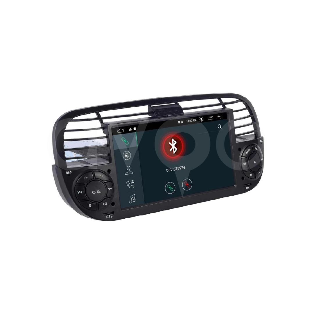 Fiat 500C OEM 7.0 İnç Android Multimedya 4+64 GB - Siyah Çerçeve