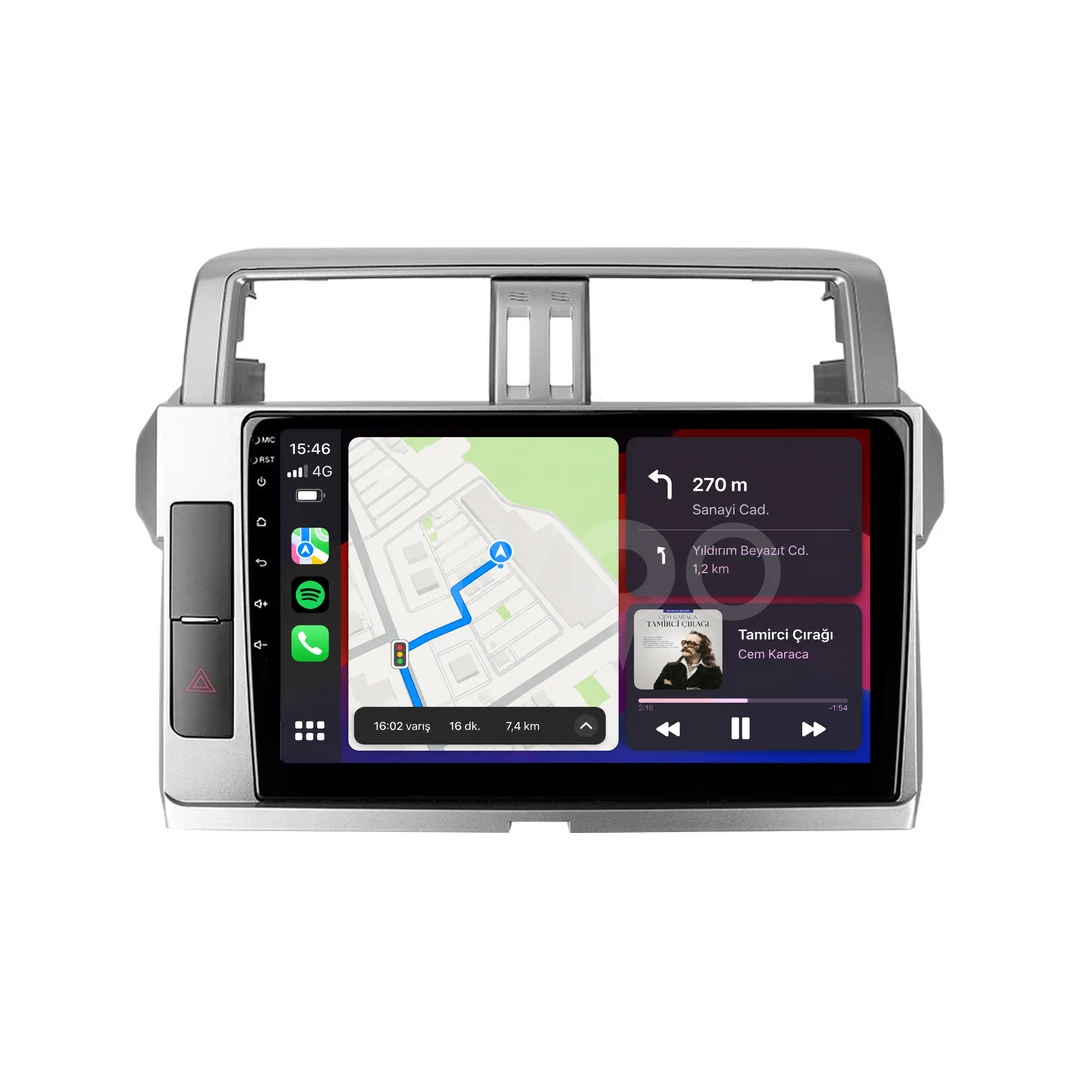 Toyota Land Cruiser Prado Android Multimedya Sistemi (2014-2018)