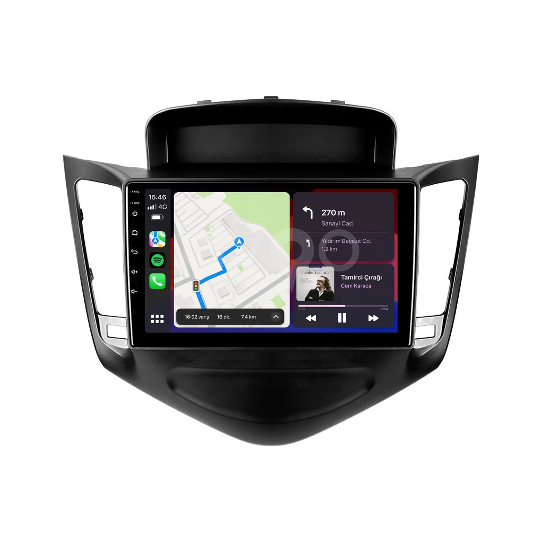 Chevrolet Cruze Android Siyah Multimedya Sistemi (2009-2012)