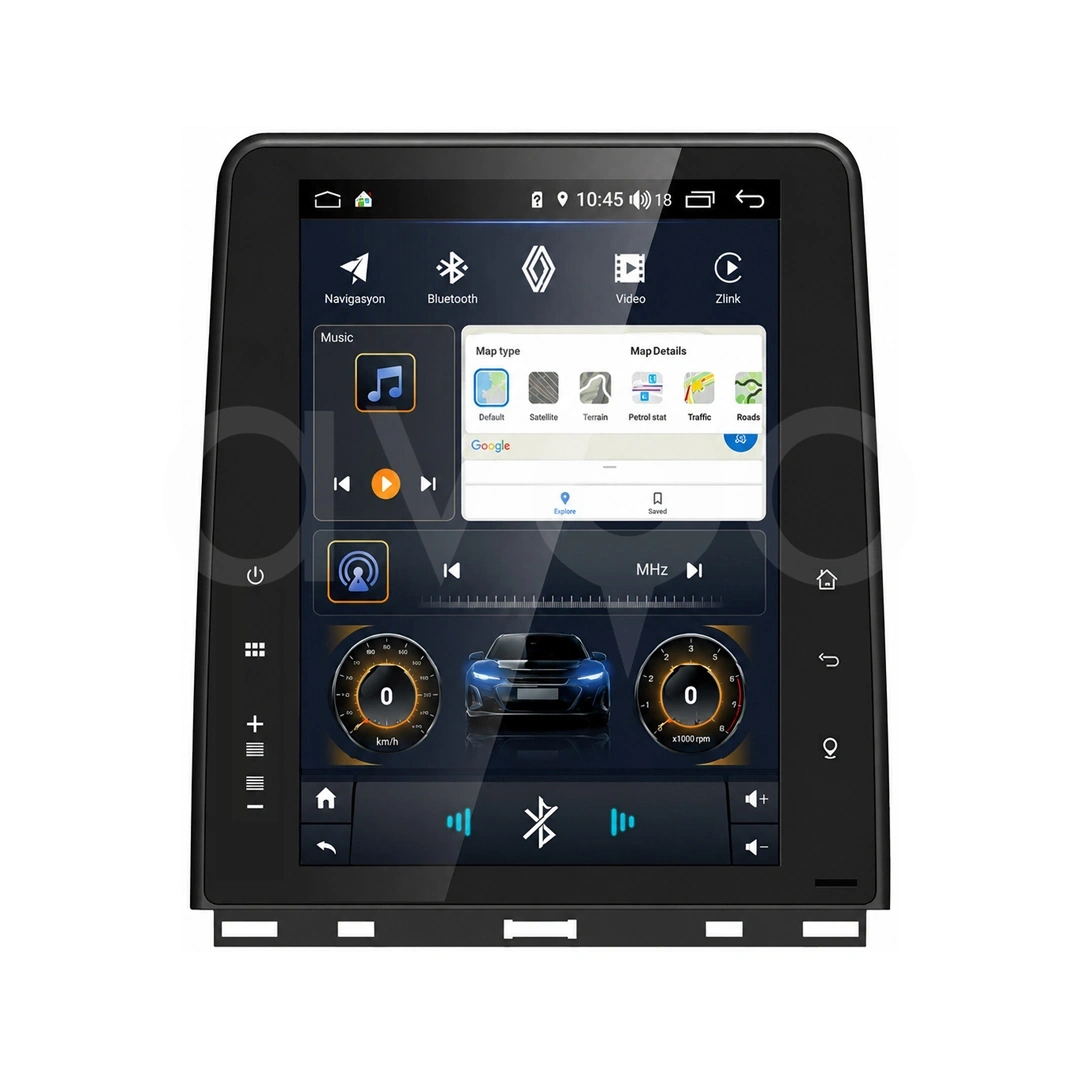 Renault Clio 5 OEM 9.7 İnç Tesla Android Multimedya 4+64 GB