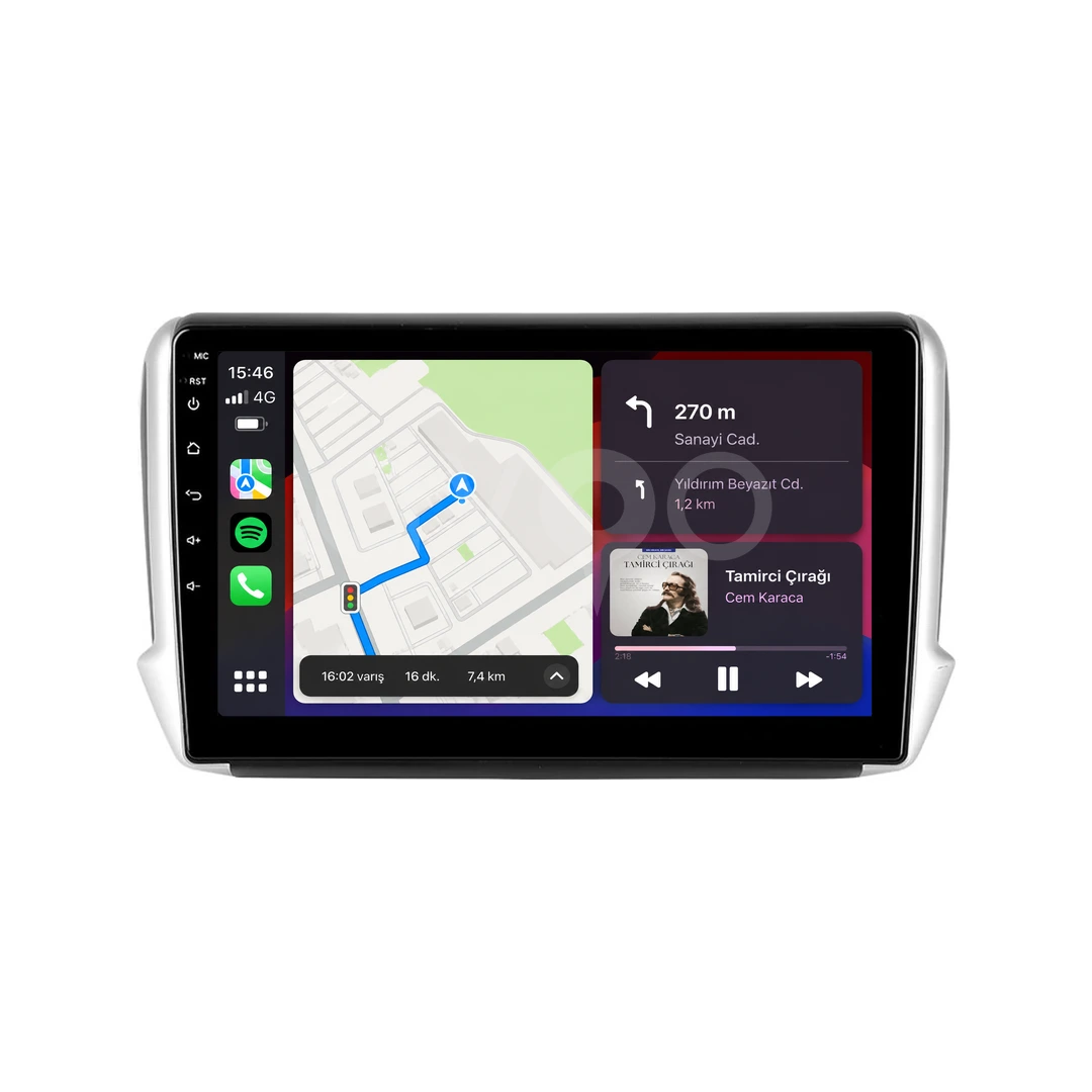 Peugeot 208 Android Multimedya Sistemi (2012-2020)
