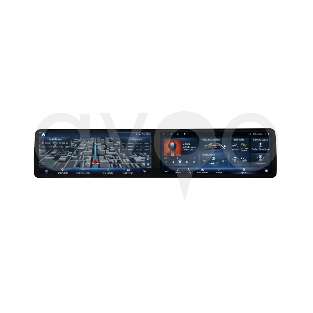 Mercedes Benz GLA 2016-2018 OEM 24.6 İnç Android Multimedya
