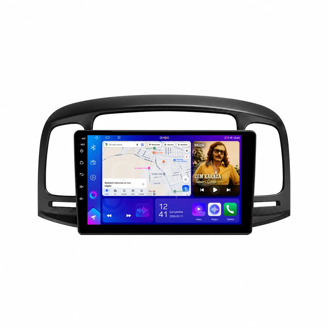 Hyundai Accent Era Android Siyah Multimedya Sistemi (2006-2012)