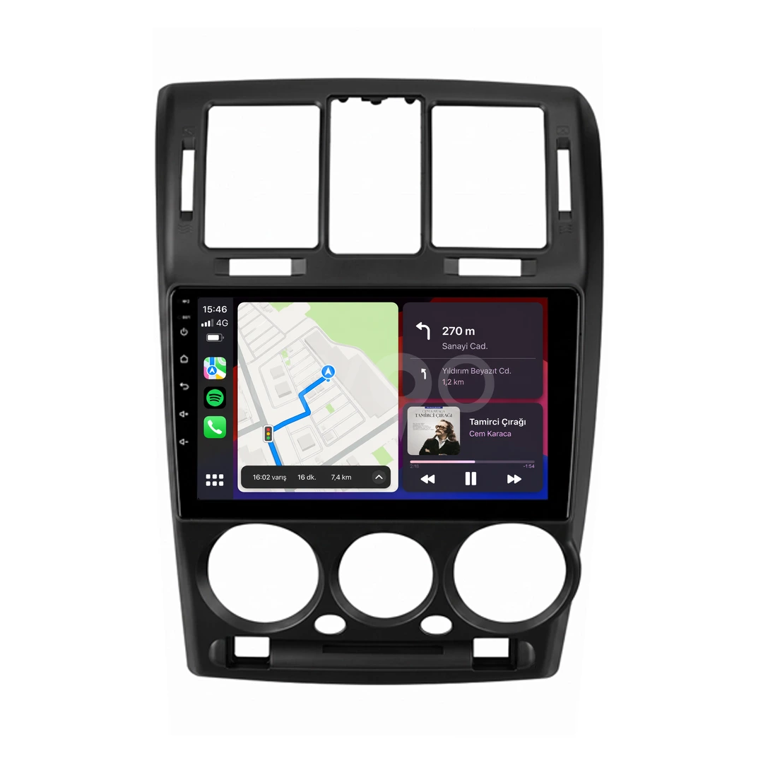 Hyundai Getz Android Siyah Multimedya Sistemi (2003-2011)