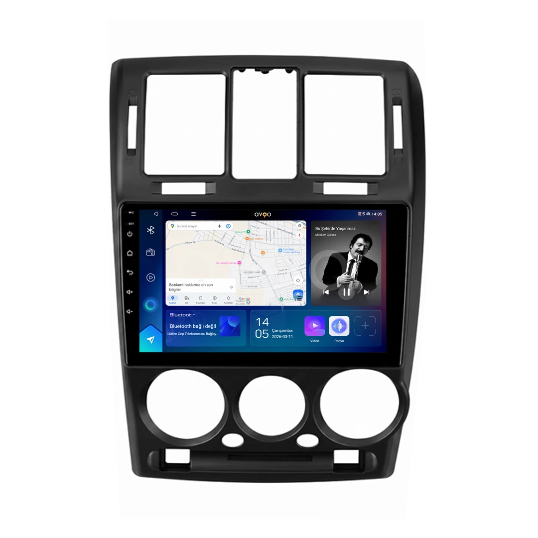 Hyundai Getz Android Siyah Multimedya Sistemi (2003-2011)