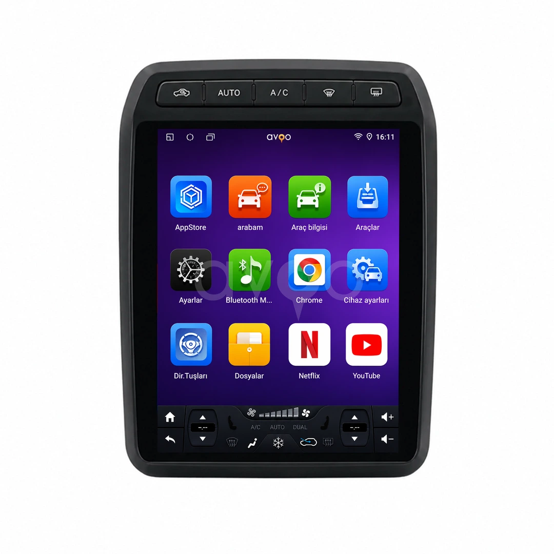 Peugeot Partner Android Tesla Multimedya Sistemi (2009-2018)