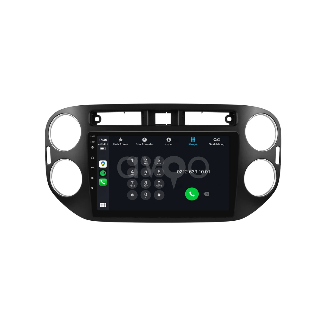 Volkswagen Tiguan Android Siyah Multimedya Sistemi (2008-2015)