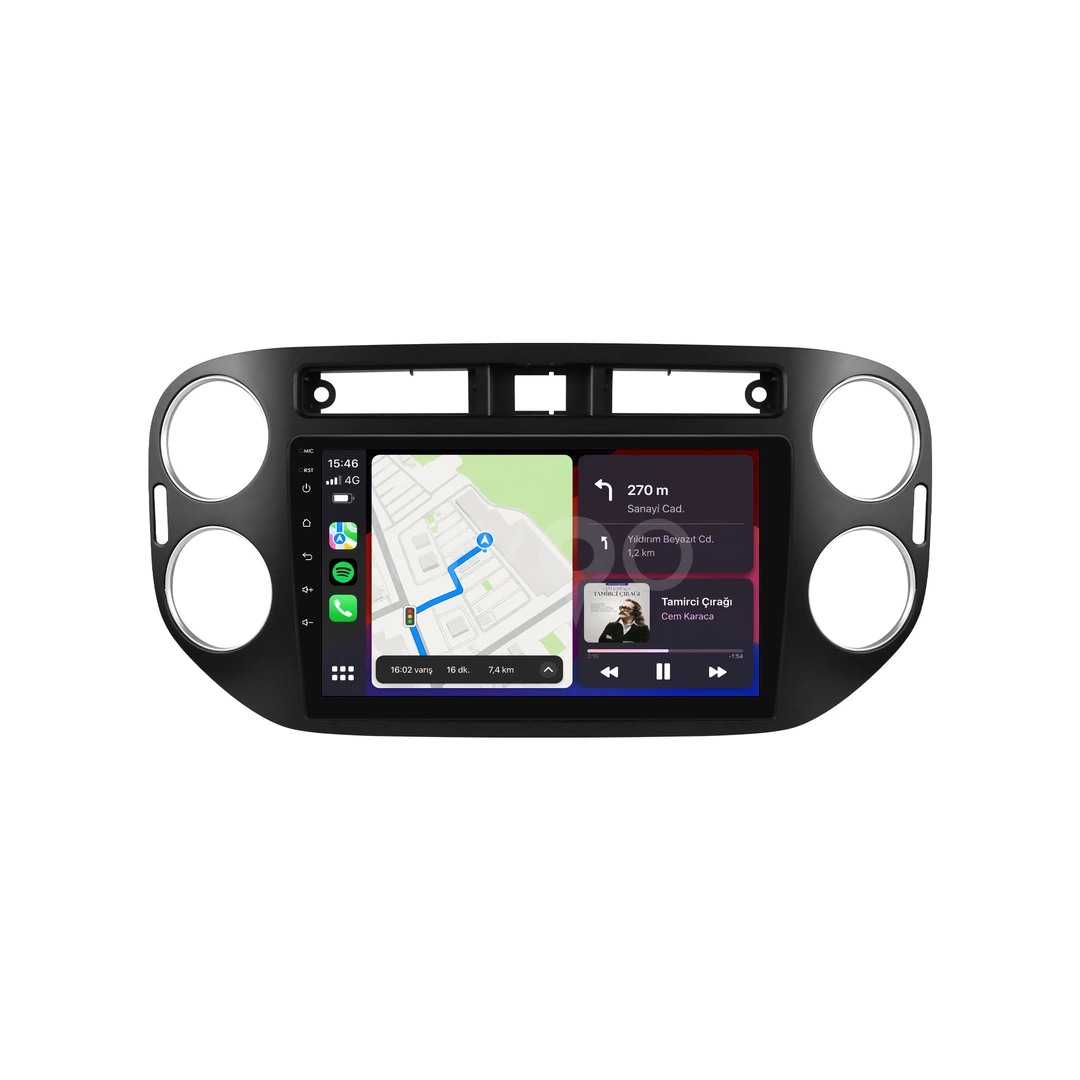 Volkswagen Tiguan Android Siyah Multimedya Sistemi (2008-2015)