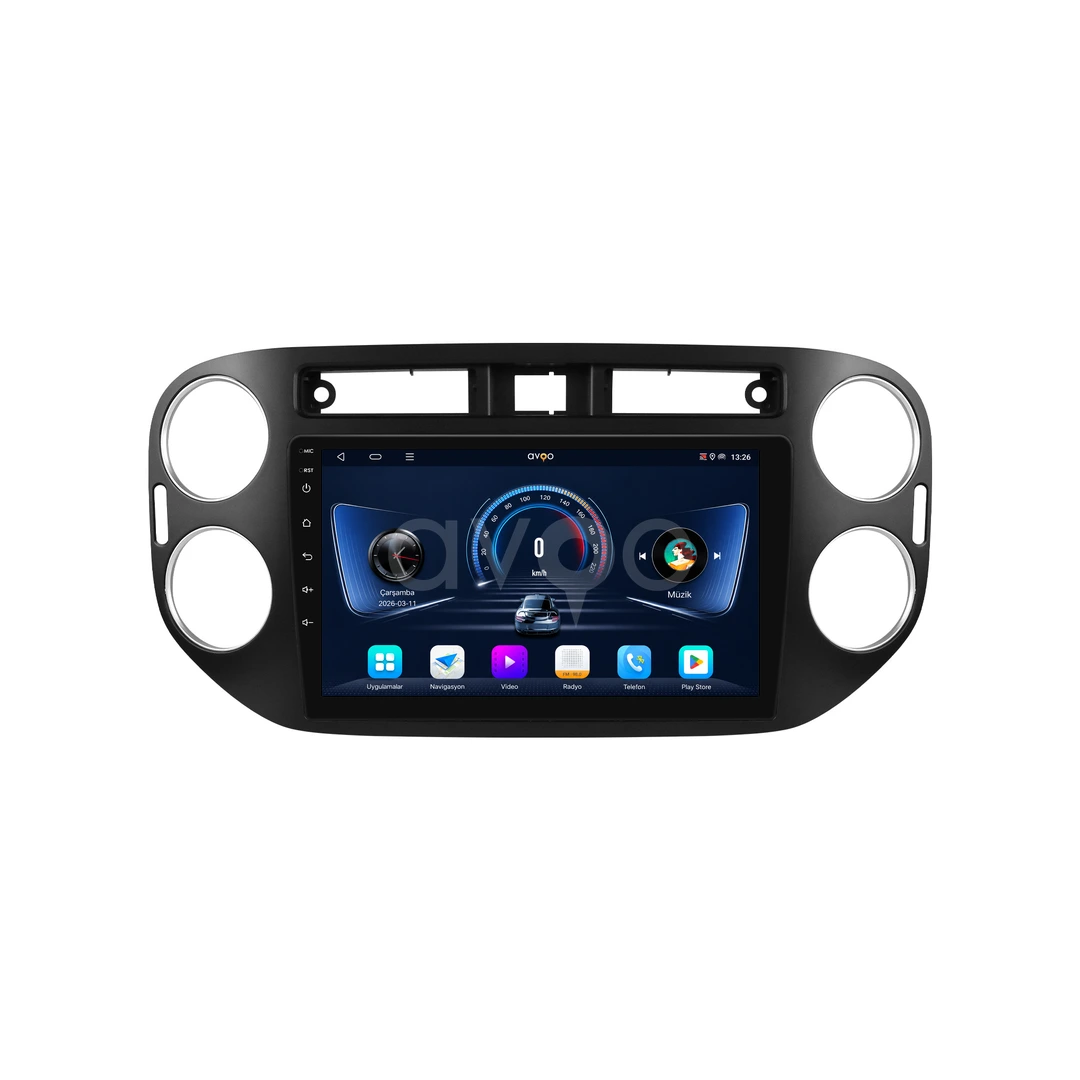 Volkswagen Tiguan Android Siyah Multimedya Sistemi (2008-2015)