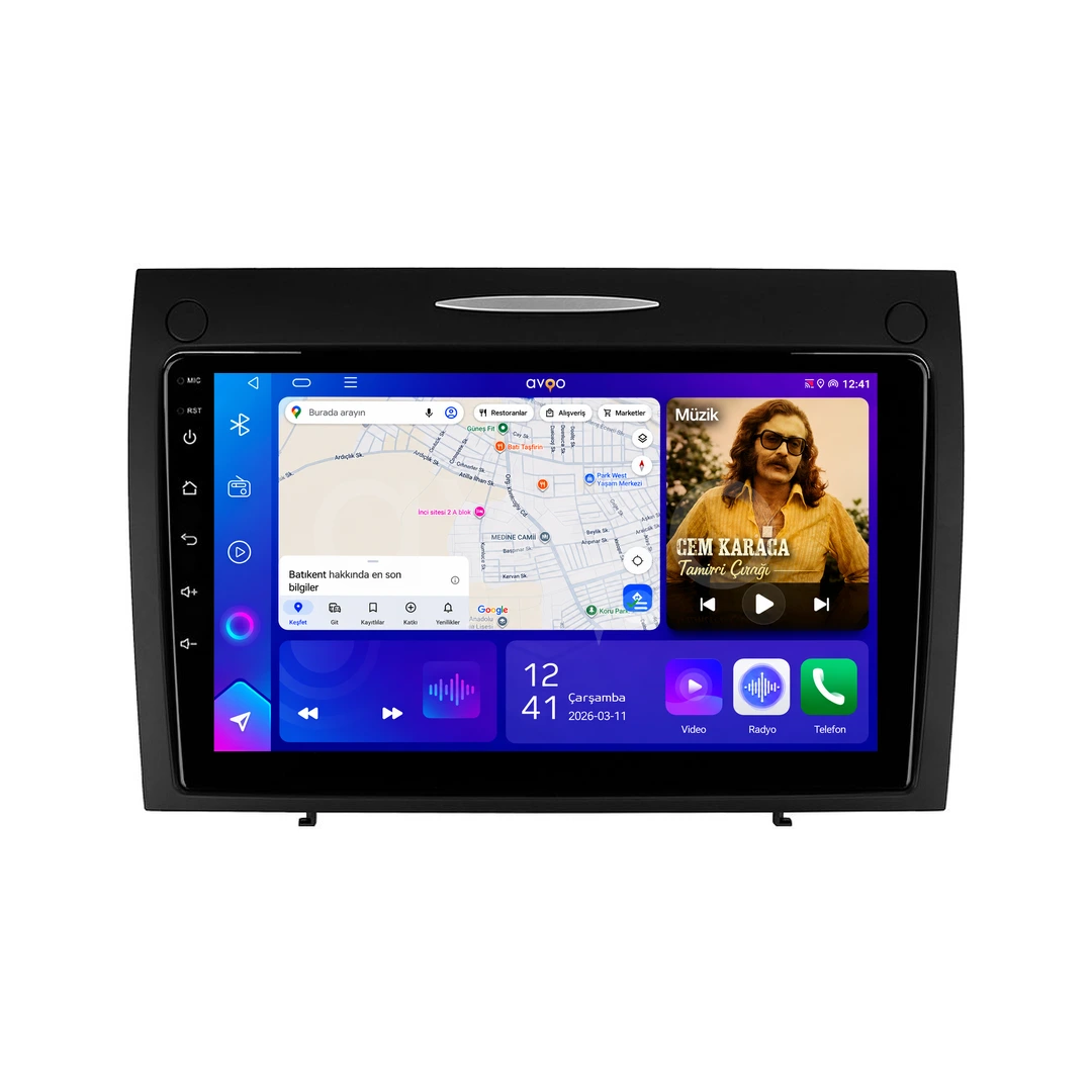 Mercedes SLK Android Multimedya Sistemi (2004-2010)