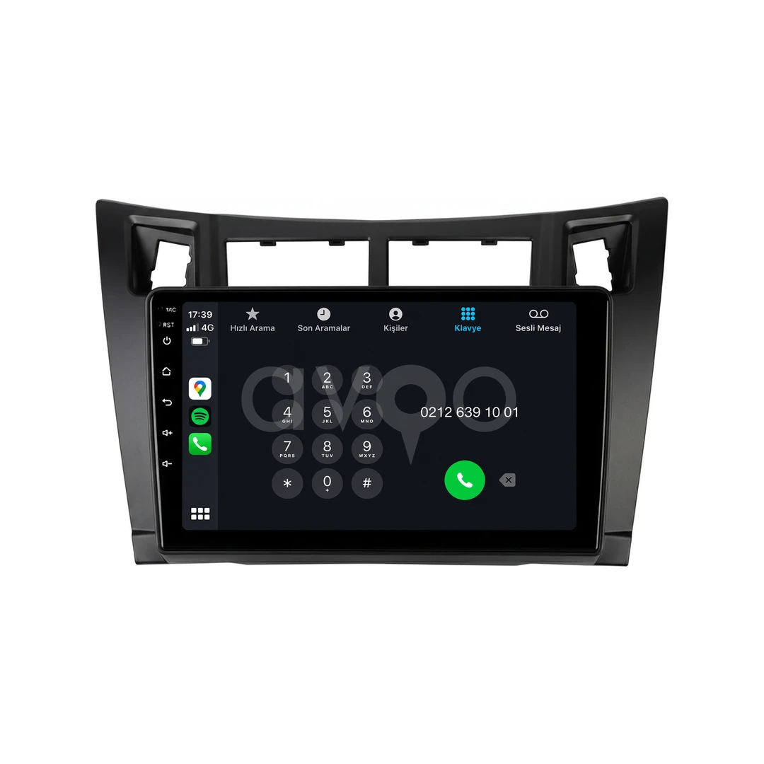 Toyota Yaris Android Siyah Multimedya Sistemi (2007-2011)