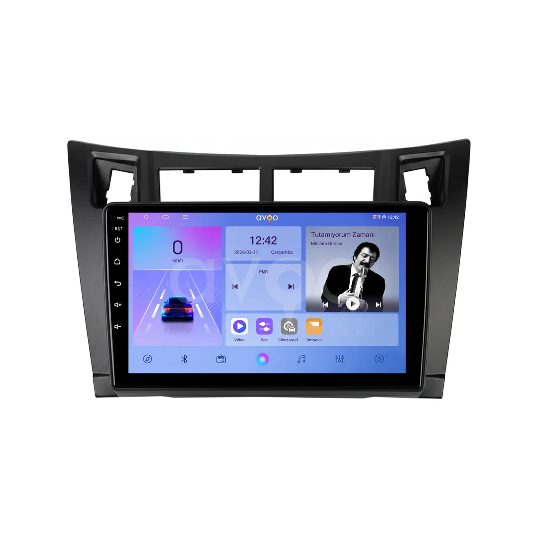 Toyota Yaris Android Siyah Multimedya Sistemi (2007-2011)