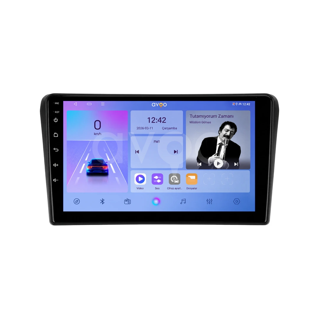 Toyota Avensis Android Siyah Multimedya Sistemi (2003-2009)