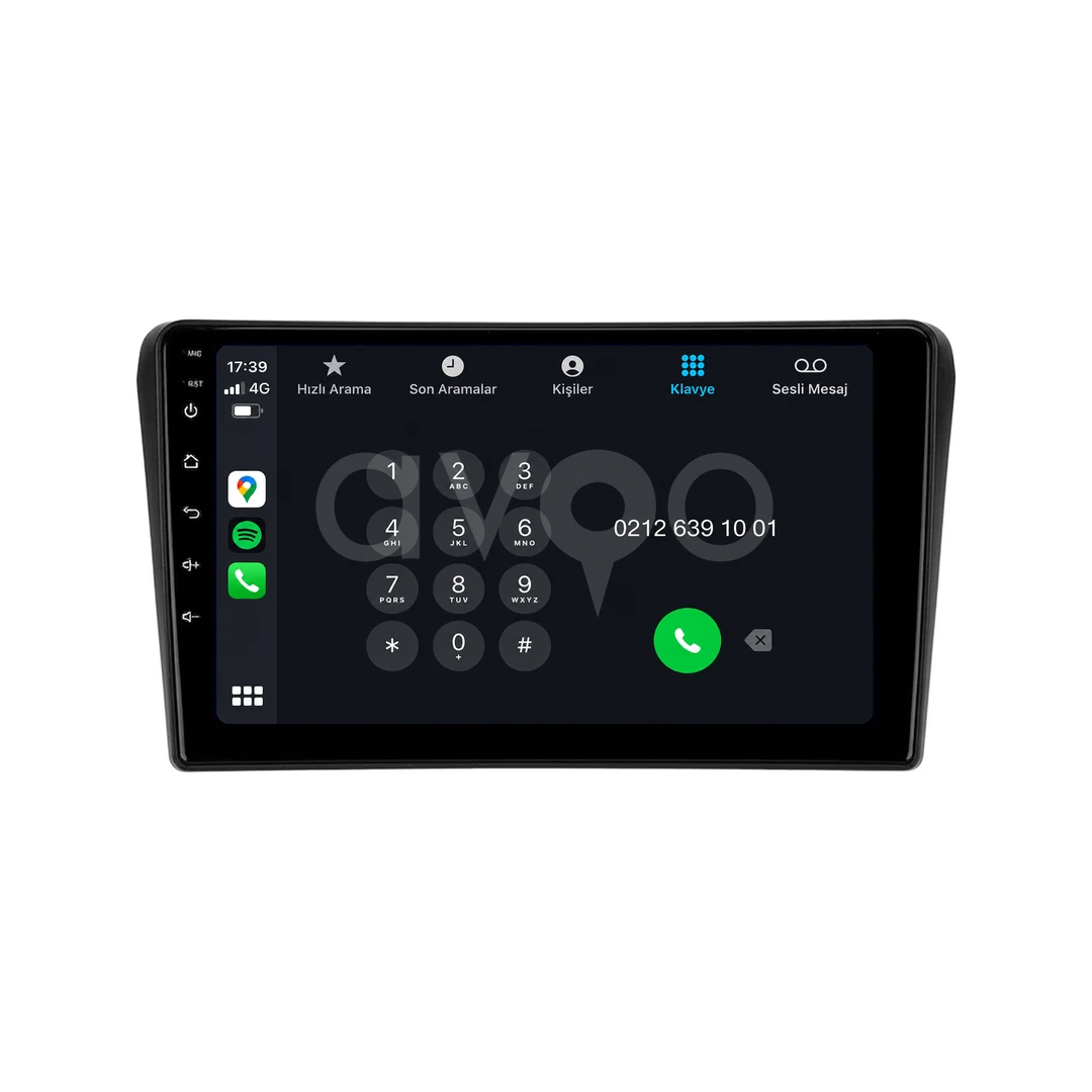 Toyota Avensis Android Siyah Multimedya Sistemi (2003-2009)