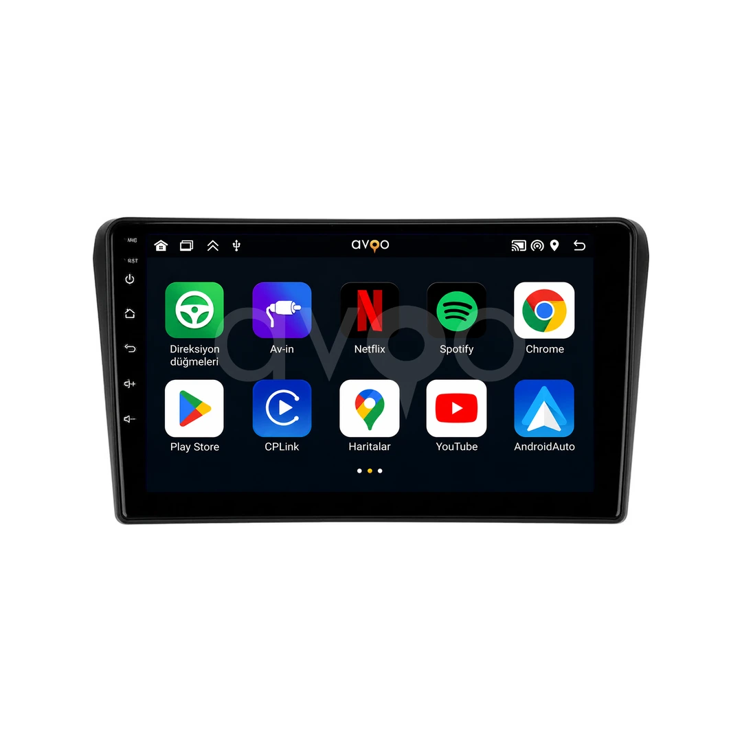 Toyota Avensis Android Siyah Multimedya Sistemi (2003-2009)