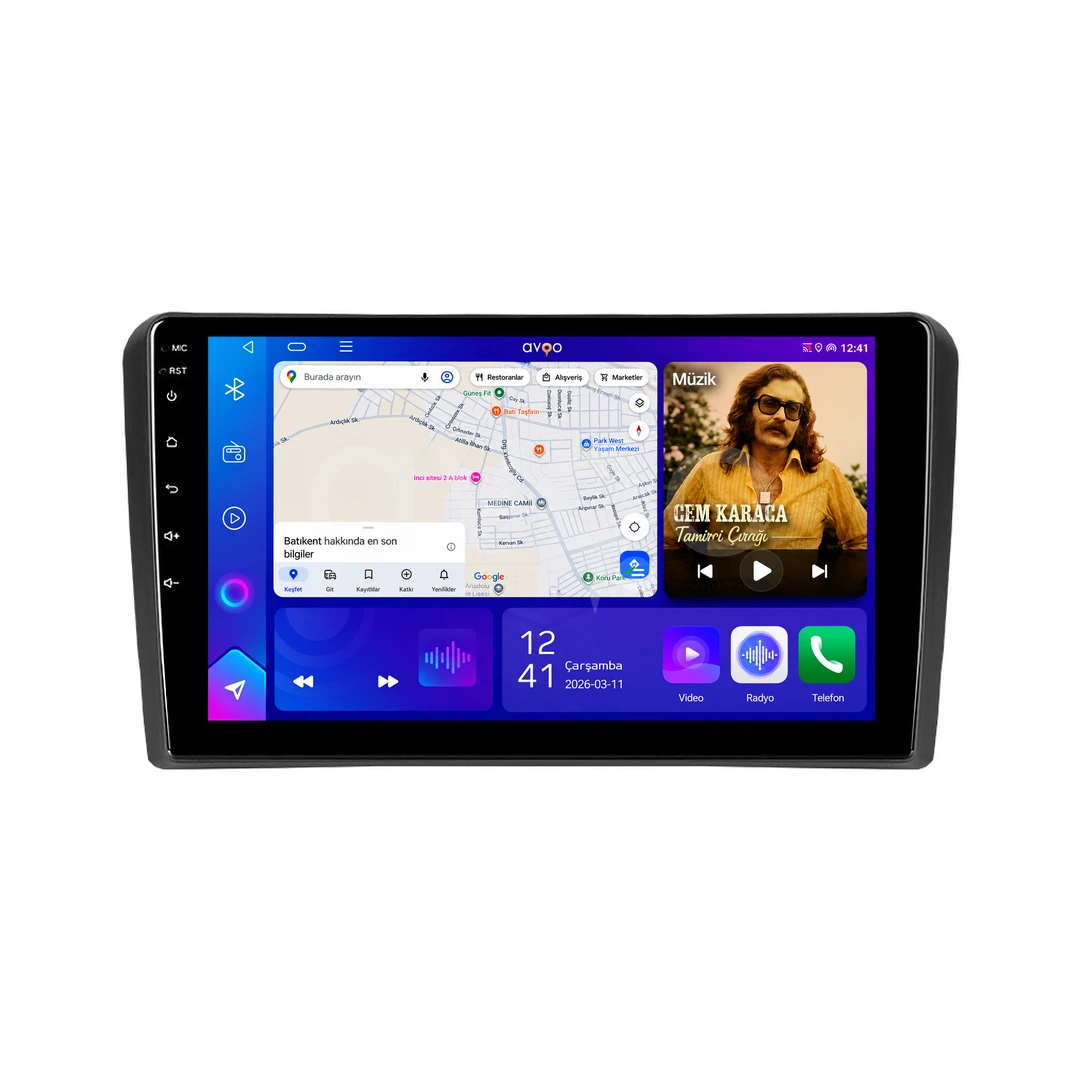 Audi A3 Android Multimedya Sistemi (2004-2012)