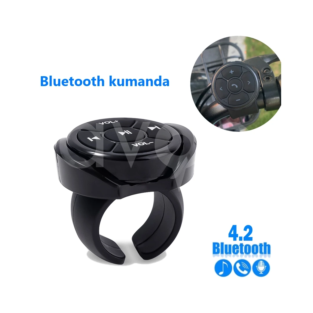 Bluetooth Direksiyon Kumandası, Telefon Müzik Kontrolü (Yüzük Tipi)