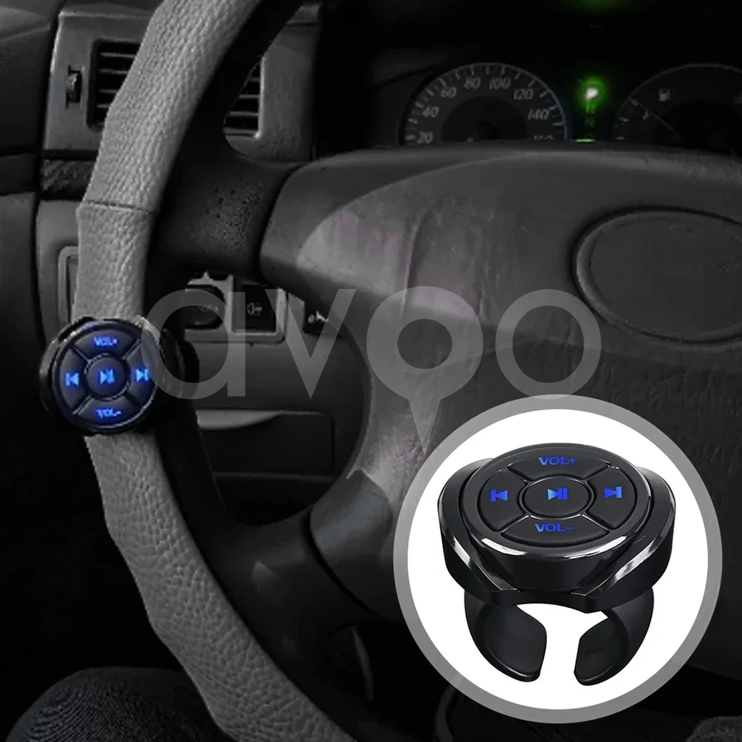 Bluetooth Direksiyon Kumandası, Telefon Müzik Kontrolü (Yüzük Tipi)