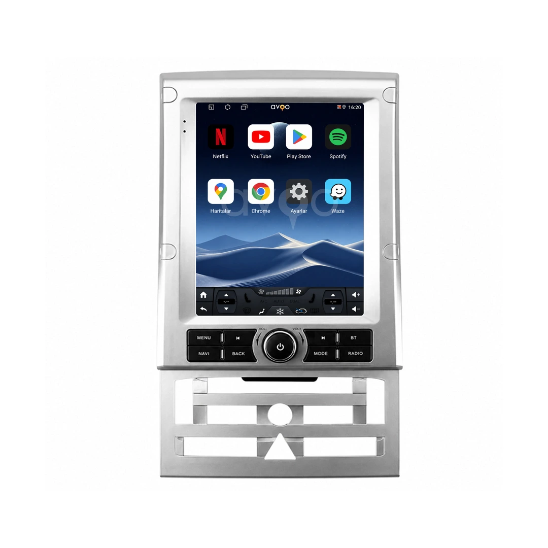 Peugeot 407 Android Tesla Multimedya Sistemi (2004-2011)