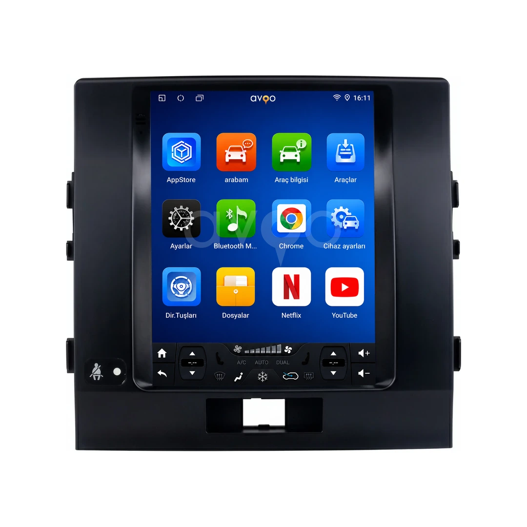 Toyota Land Cruiser Android Tesla Multimedya Sistemi (2008-2015)