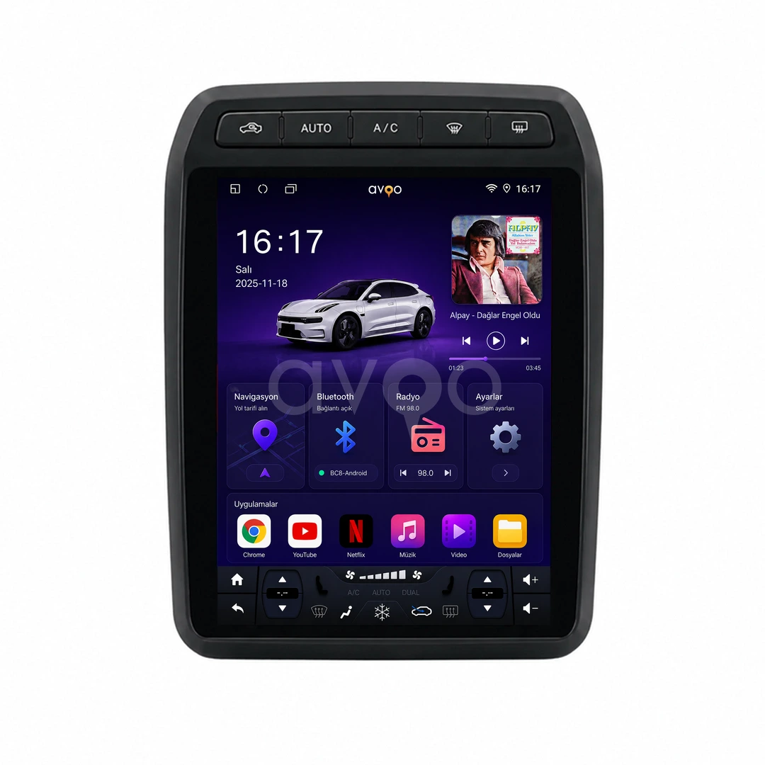 Citroen Berlingo Android Tesla Multimedya Sistemi (2009-2018)
