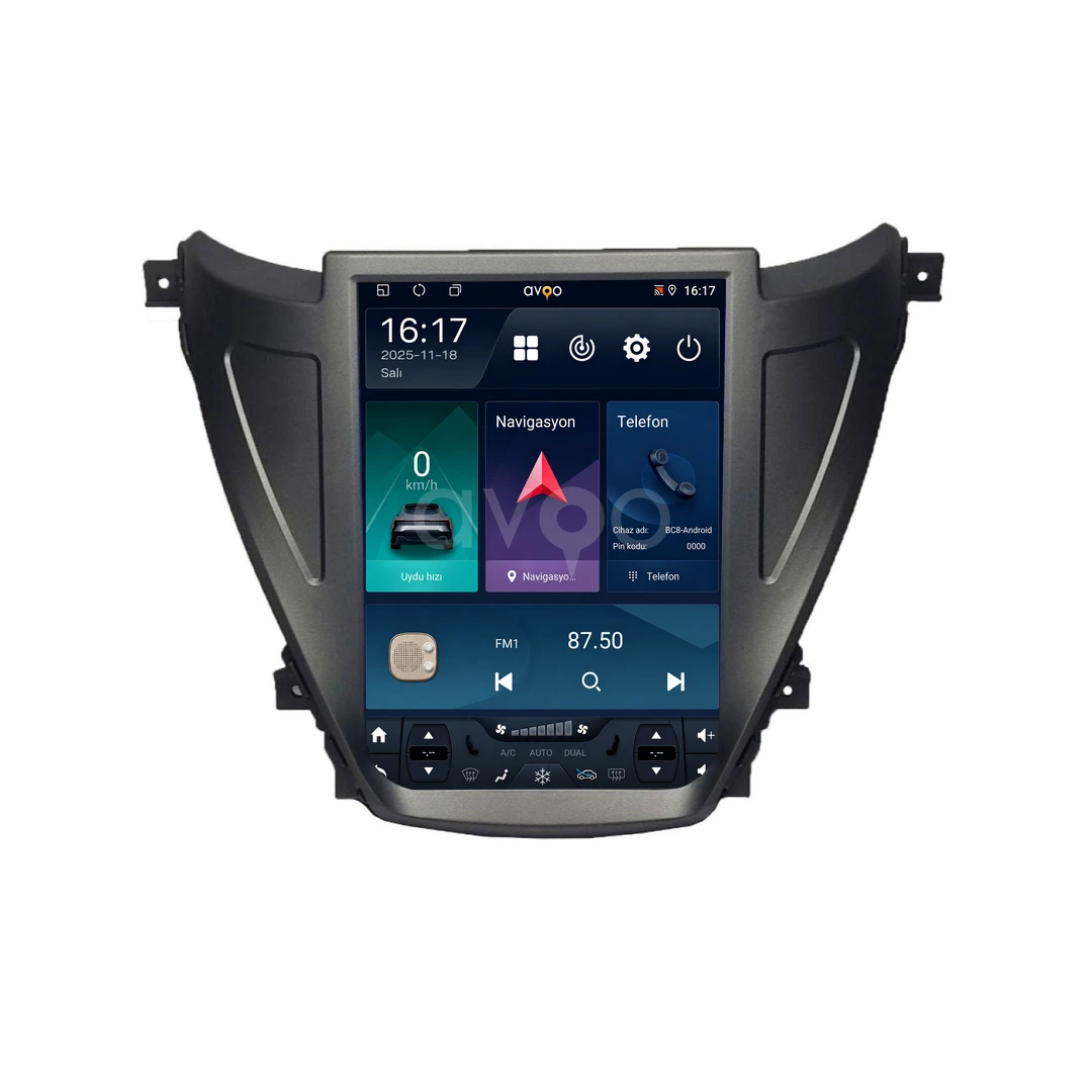 Hyundai Elantra Android Tesla Multimedya Sistemi (2014-2015)