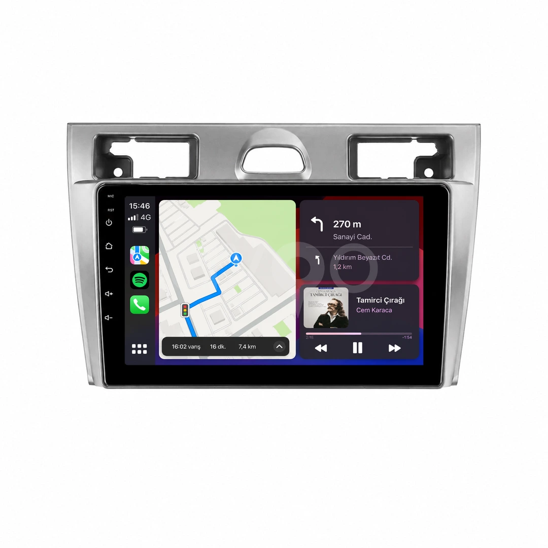 Ford Fiesta Android Siyah Multimedya Sistemi (2006-2009)