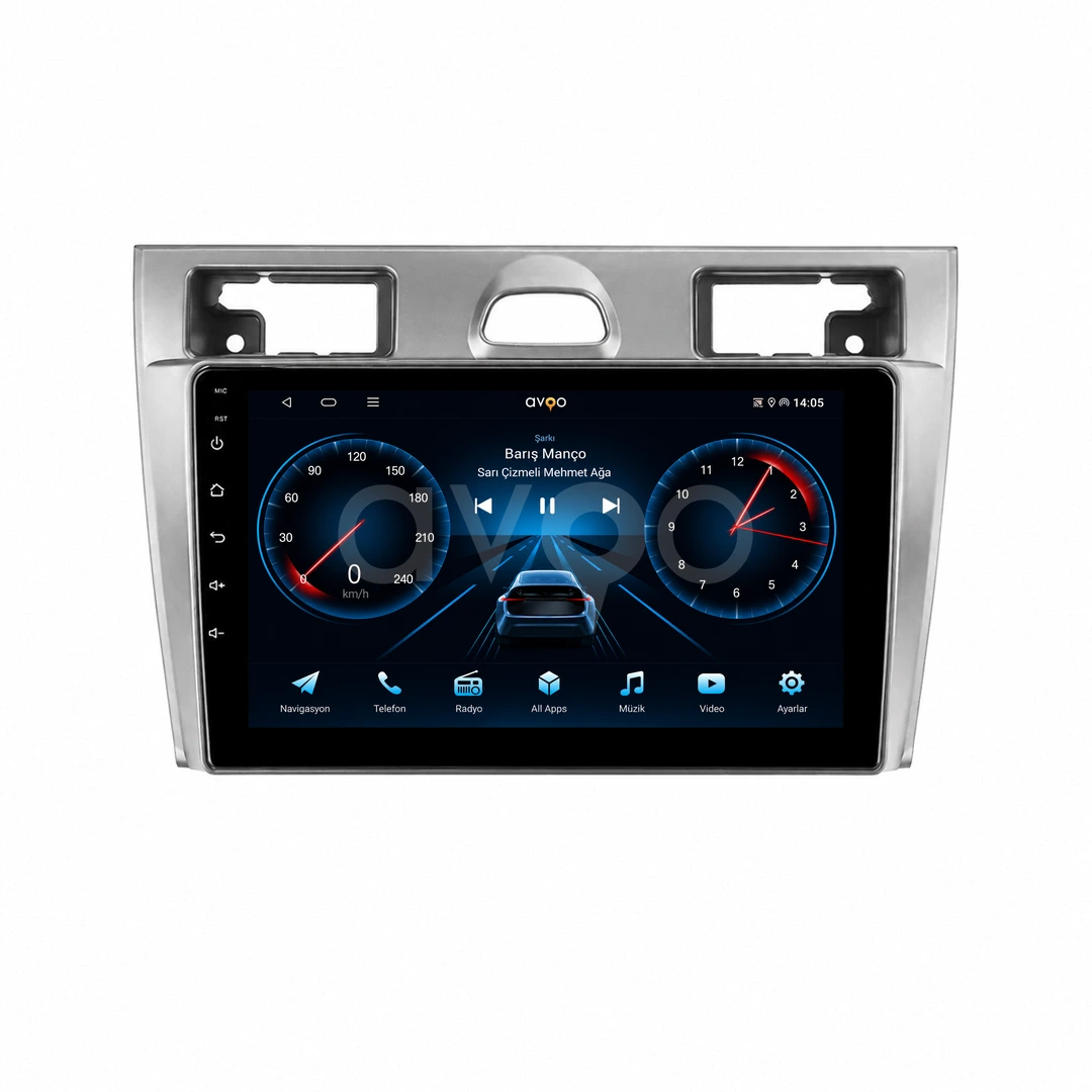 Ford Fiesta Android Siyah Multimedya Sistemi (2006-2009)
